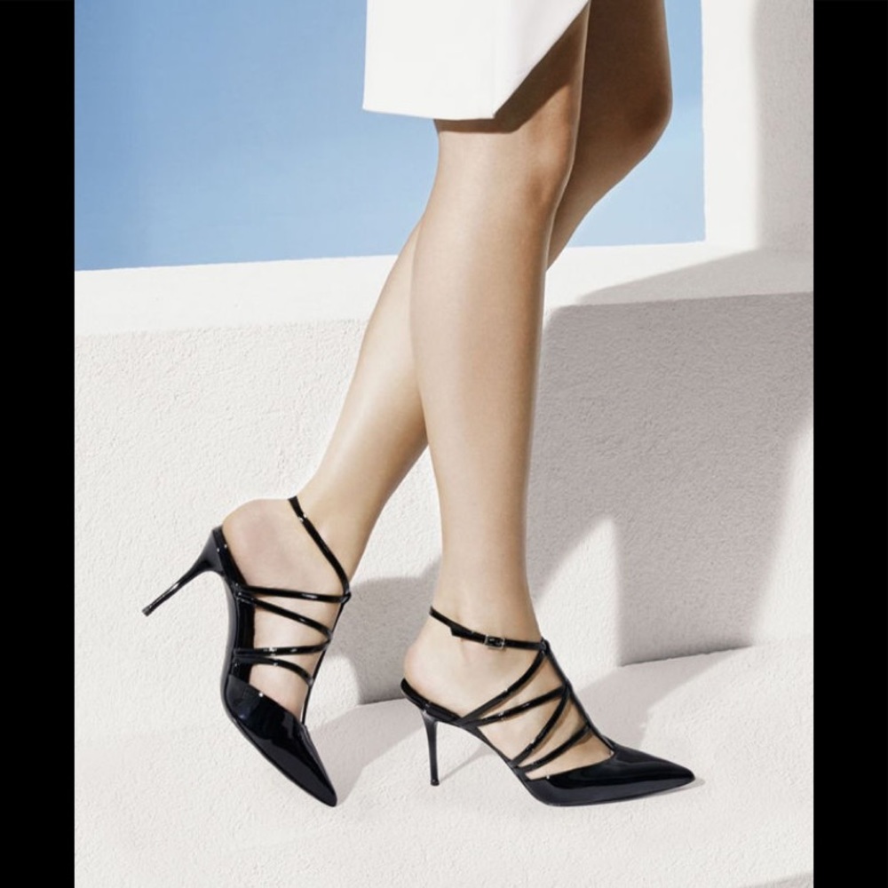 giuseppe zanotti NIB black parent strappy heels - Picture 8 of 11